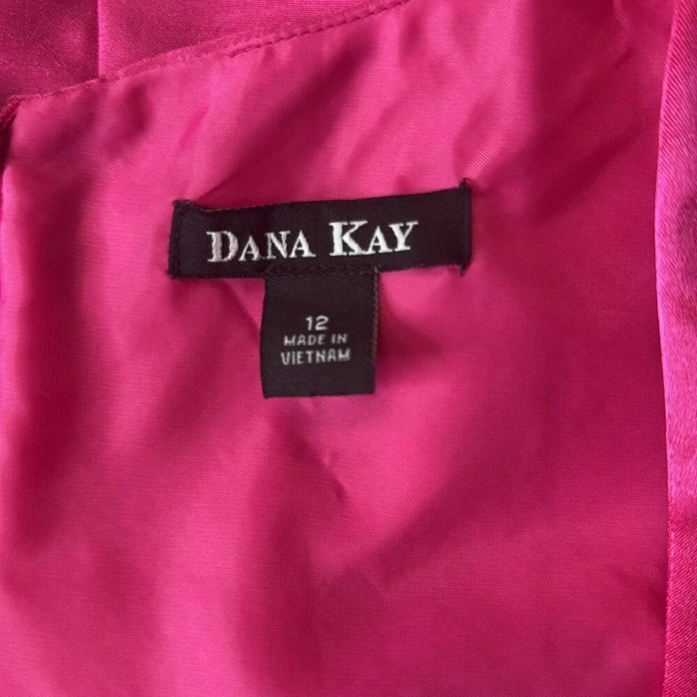 Dana Kay Womens Pink Satin Sheath Dress with Matching Bolero‎ Jacket Set 12
